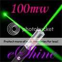 100mw Green Laser Pen with Star Filter Cap