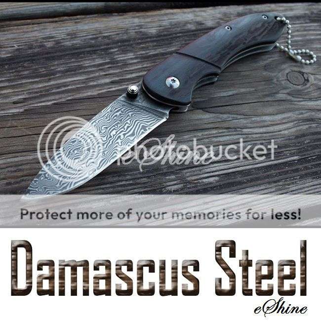 Hand Made Damascus Steel Folding Knife