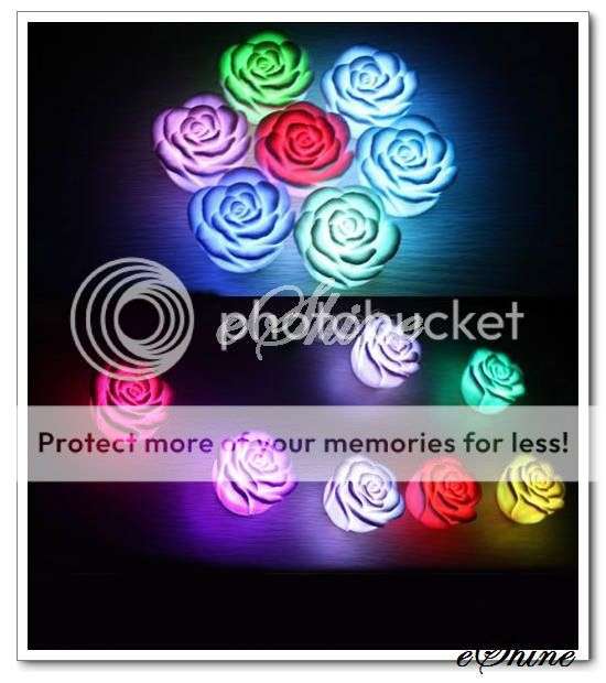 Colorful Rose LED 7 Color Change Lamp Night Light