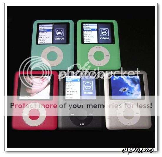 1.8" MP3 MP4 Player FM Radio Ebook 8GB