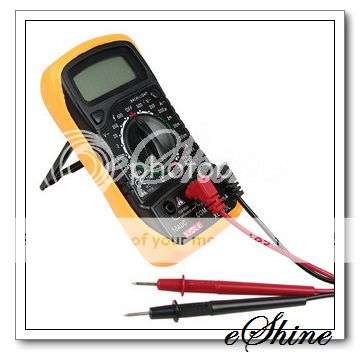 LCD Digital Multimeter Handheld AC DC Volt Amp Ohm Meter