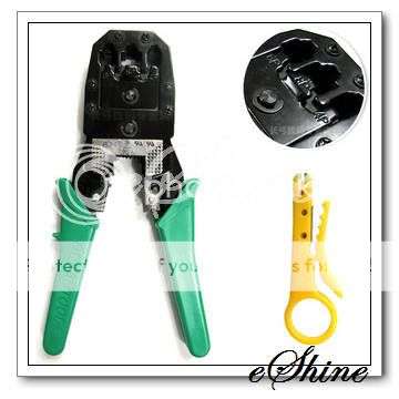 RJ45 RJ11 Wire Cable Network Crimper Plier 8p/6p With Wire Stripper