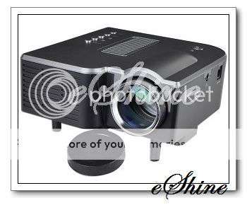Mini AV LED Digital Projector W/ USB & SD Card Slot & Speaker