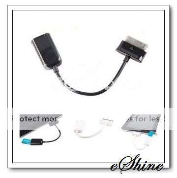 USB Host OTG Cable Cord Adapter for Samsung Galaxy Tab Tablets (30 Pin to Female)