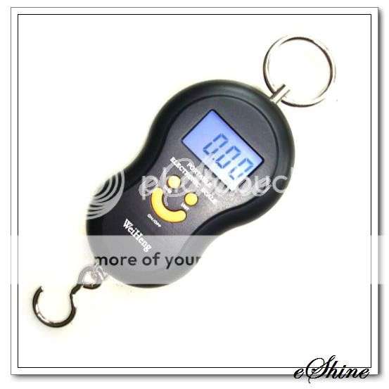 40Kg/10g Portable Digital Hook Luggage Fishing Scale