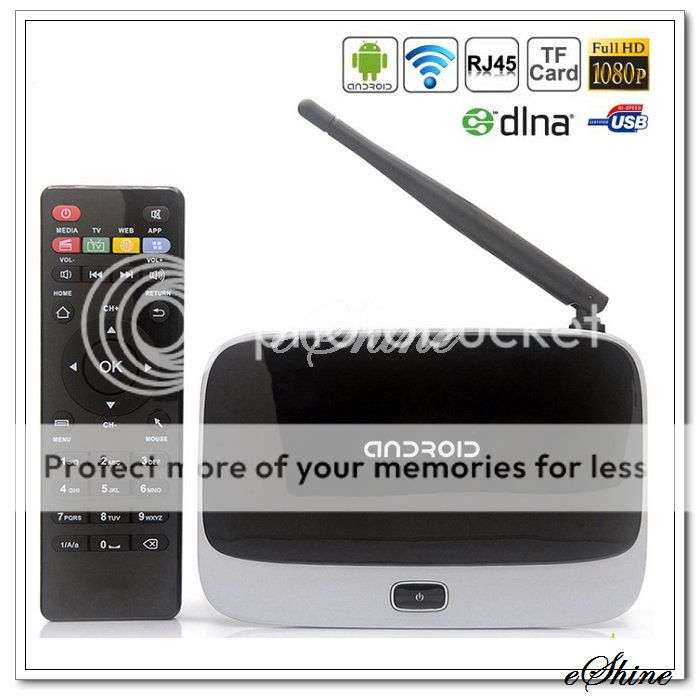 Android 4.2 Quad Core TV Box 2GB RAM Bluetooth