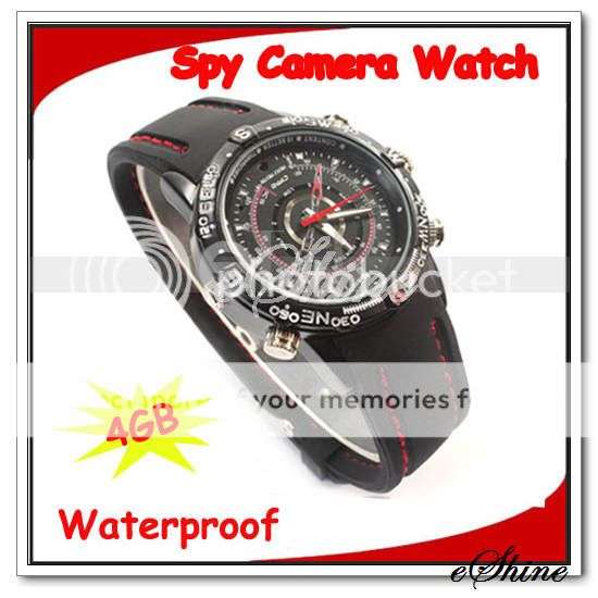 4GB Waterproof Spy Camera Video Recorder Watch 1280*960