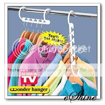 Wonder Hanger Clothes Organizer Space Saver - One Box of 8 Hangers