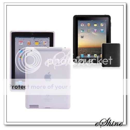 iPad 2 & 3 Durable Silicone Back Cover Protective Case