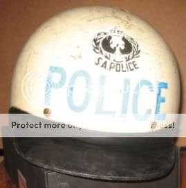 SAP Police Motorcycle style helmet with royal crest