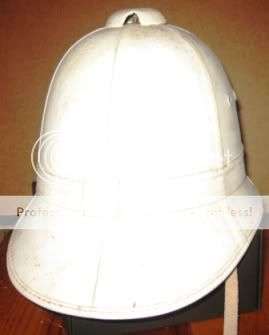 White Police Pith Helmet