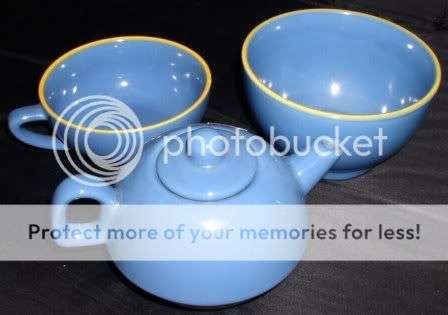 Blue 3 Piece Breakfast Set