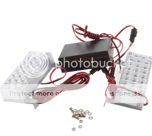 LED Car Strobe Flash Light Panel Emergency 3 Flashing Modes