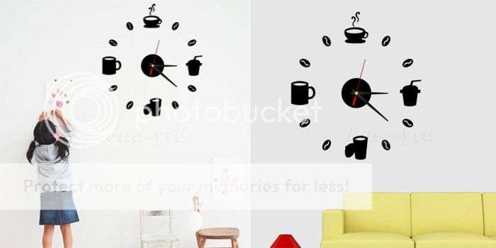 DIY Fashion Acrylic Self Adhesive Interior Wall Creative Decoration Clock *LOCAL STOCK*