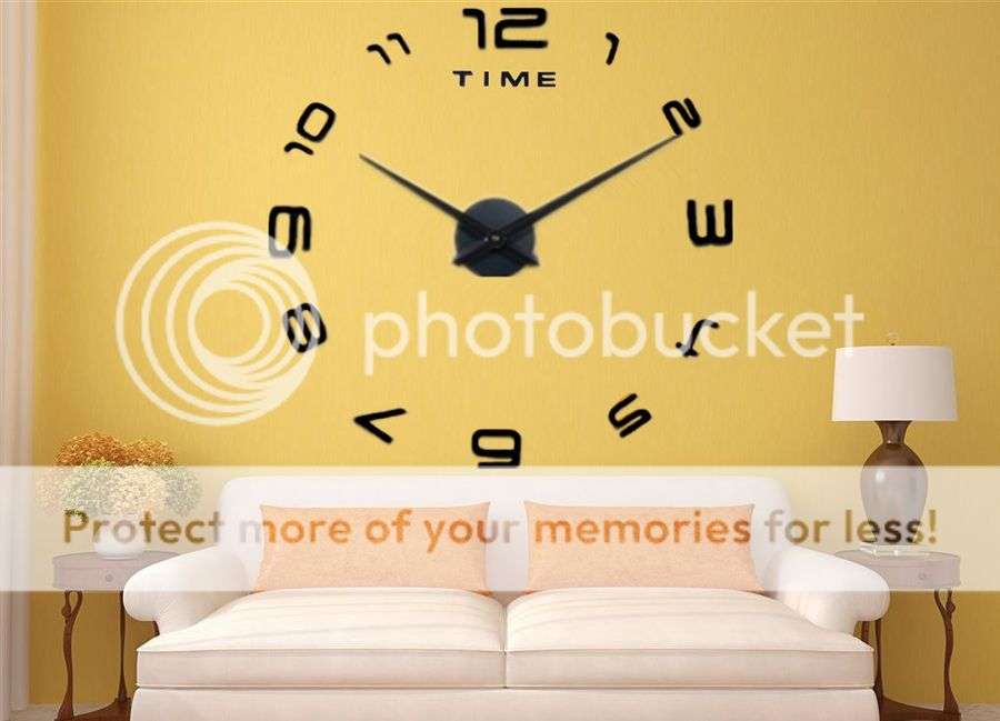 Stunning 3D DIY Wall Number Clock