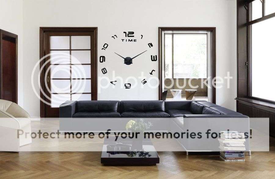 Stunning 3D DIY Wall Number Clock