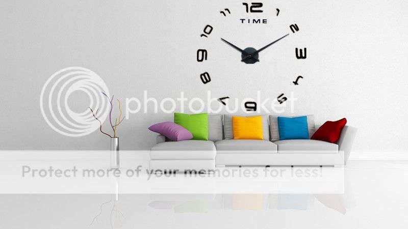 Stunning 3D DIY Wall Number Clock