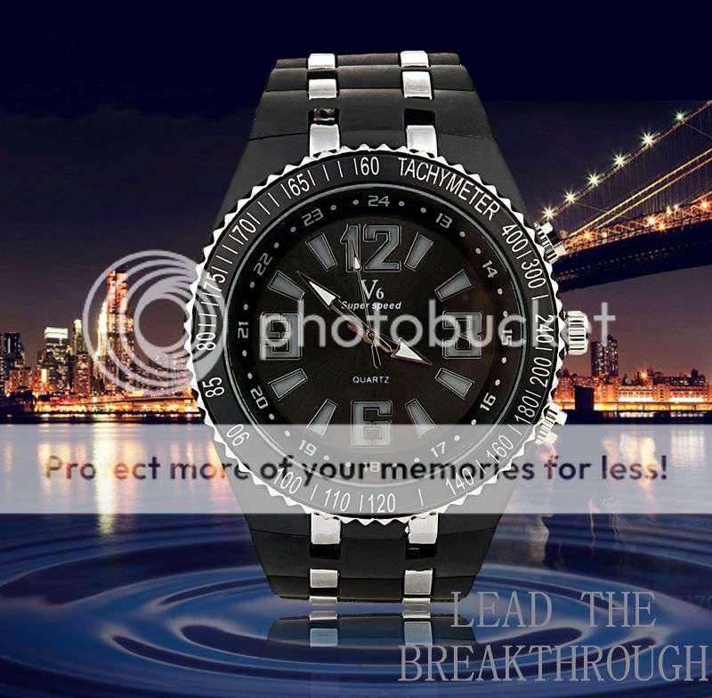 *LOCAL STOCK* Luxury Fashion Sport V6 Watch Men Leisure Fashion Tyre Style Watch