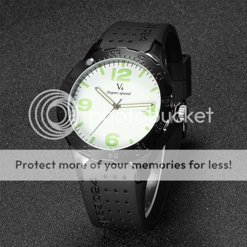 *LOCAL STOCK* Luxury Military Quartz Analog Fashion Mens V6 Sport Large Numbers Wrist watch