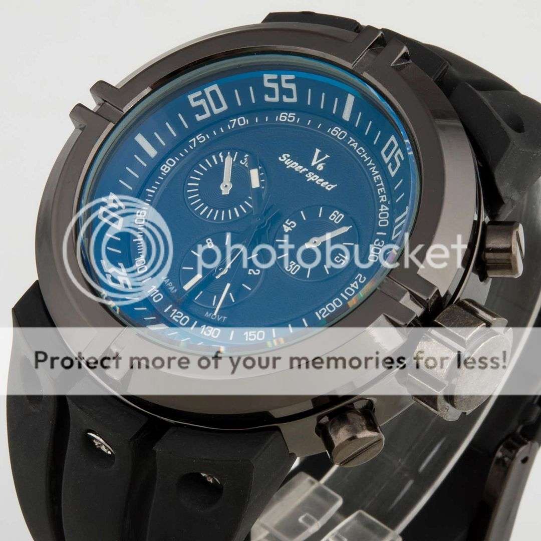 *LOCAL STOCK* Luxury Fashion Sport V6 Watch Men Leisure Fashion Tyre Style Watch