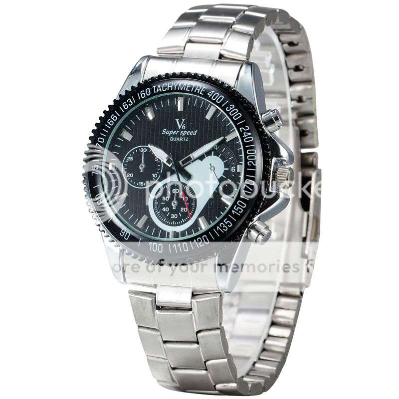 *LOCAL STOCK* Superspeed V6 Stainless Steel Strap Mens Quartz Watch Casual Wristwatch