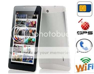 Newest version !!! 7 Inch ANDROID 4.2 Tablet - Call Function - 3G - WIFI - Bluetooth - GPS ~ SILVER