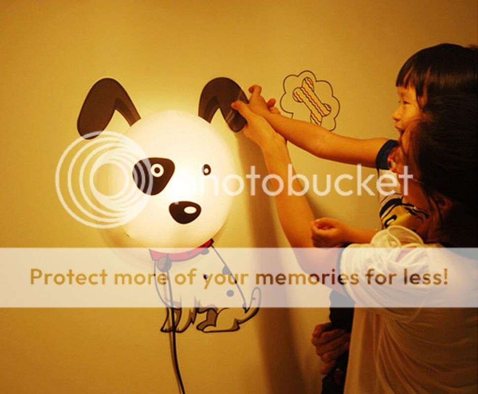 *LOCAL STOCK* Cute Kids Night Light Wall Hanging Lamp with Stickers for Bedroom Plug in Type