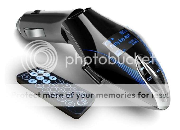 *LOCAL STOCK* COOL!!! Snake Head Car Kit MP3 Player Wireless FM Transmitter Modulator USB TF ~ BLUE