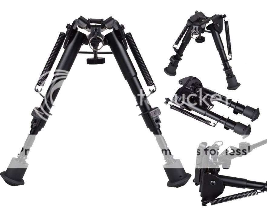 *LOCAL STOCK* 5 level Adjustable Spring Return Tactical Sniper Hunting Rifle Bipod Sling Mount