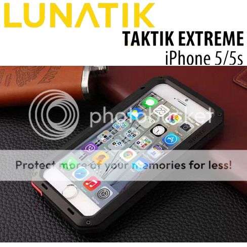 *LOCAL STOCK* Lunatik Taktik Metal Extreme iPhone 5/5S ~- Tough Case Shock Proof Gorilla Glass
