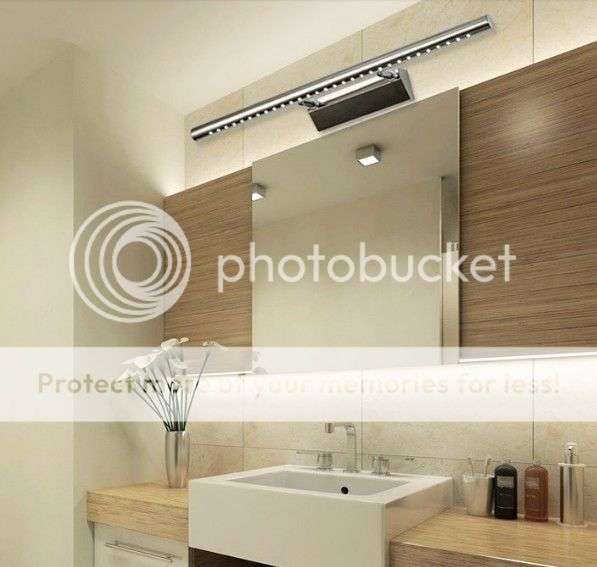 *LOCAL STOCK* 40CM Stainless Steel Energy-Save 5W LED Wall Bathroom Mirror Light Front Lamp