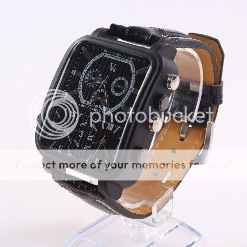 *LOCAL STOCK* Luxury Military Army Quartz Analog Fashion Mens leather Strap V6 Sport Wrist watch