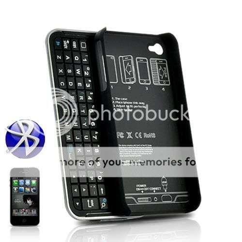 *LOCAL STOCK* Bluetooth Slider QWERTY Keyboard Case for iPhone 4/4S - 24Hr Delivery