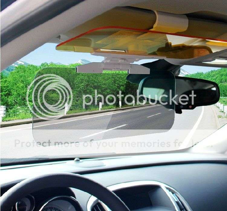 *LOCAL STOCK* Universal Fashion car Day and Night Anti-Glare Goggles Mirror Sunshade Sun Visor