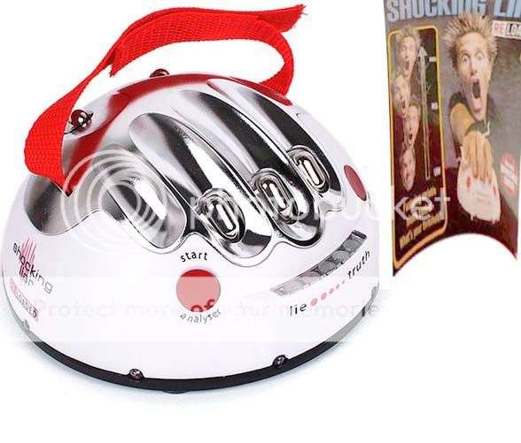 *LOCAL STOCK* New funny Polygraph test Electric Shock Lie Detector Adult Game Truth Shockin