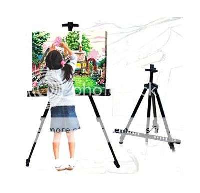 -LOCAL STOCK- Artist Aluminum Alloy Folding Paint Sketching Easel Adjustable Tripod Display