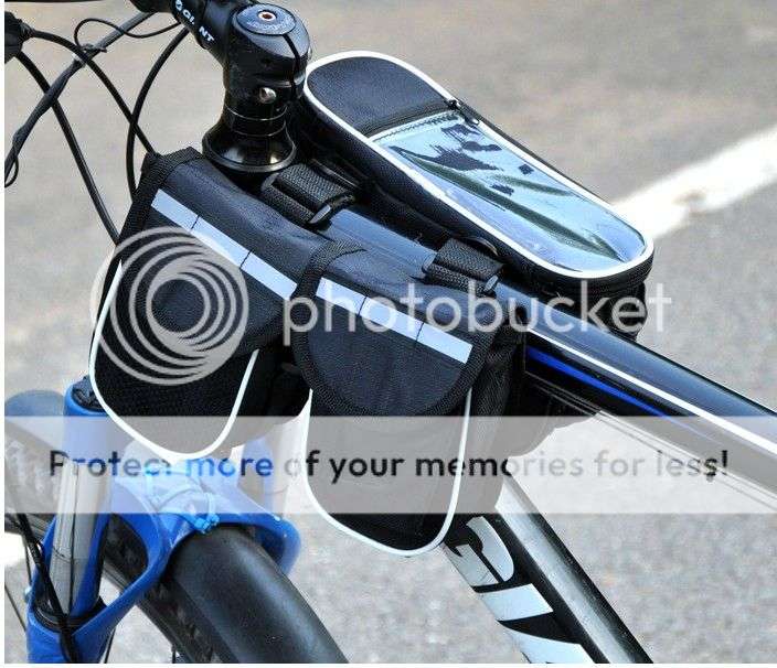 -LOCAL STOCK- New Cycling Bike Sport Bicycle Frame Pannier Front Tube Both-Side Bag Black