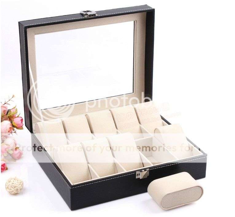 PU Watch Display Collection Box