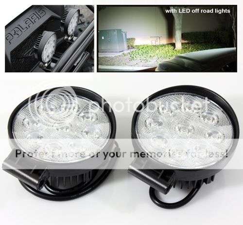 *LOCAL STOCK* 2 pcs 27W 9 LED Flood LED Off road Round Work Light Camp SUV ATV Car Truck Boat