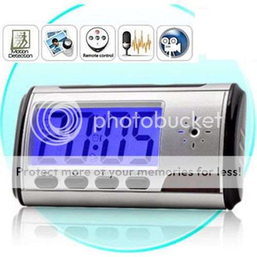 *LOCAL STOCK* Digital Clock Spy Hidden Camera DVR Recorder Motion Detection Remote Control