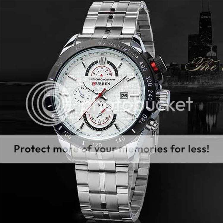 *LOCAL STOCK* CURREN Stainless Steel Strap Analog Date Mens Quartz Watch Casual Watch Men Wristwatch