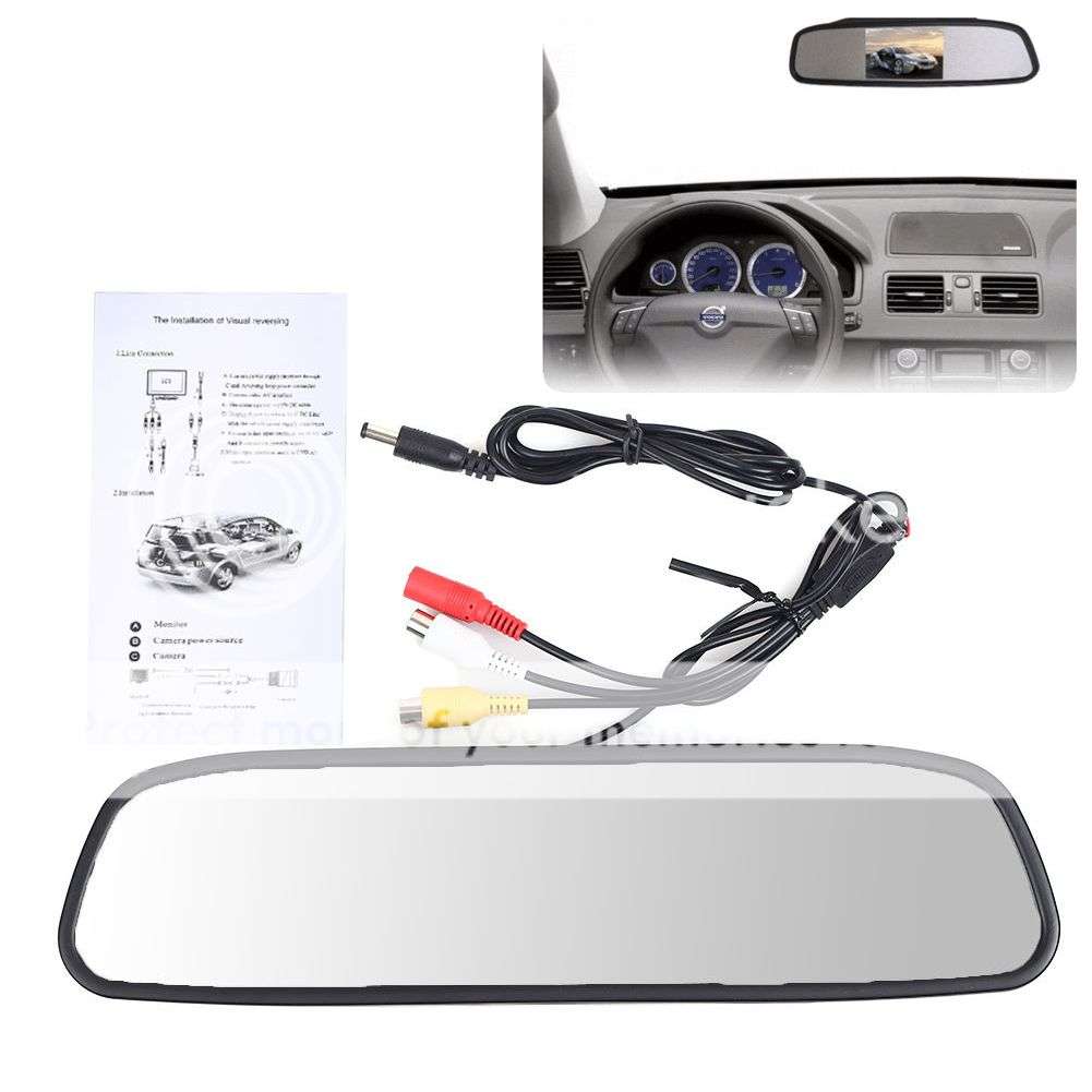 *LOCAL STOCK* New 4.3 Inch TFT Car LCD Screen Rear View Rearview DVD AV Monitor Mirror