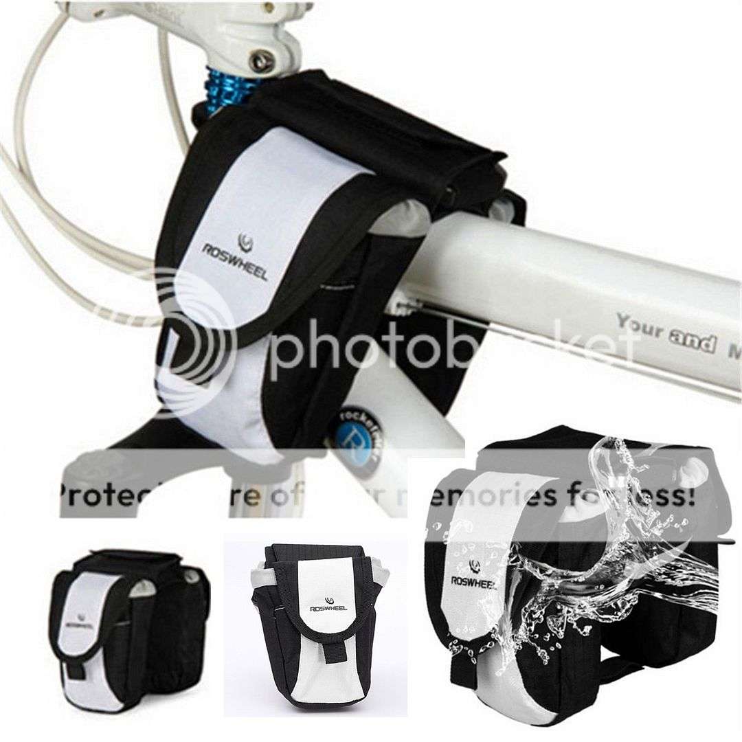 *LOCAL STOCK* New Roswheel Bicycle Bike Front Tube Frame Pannier Double Bag Pack Phone Pouch