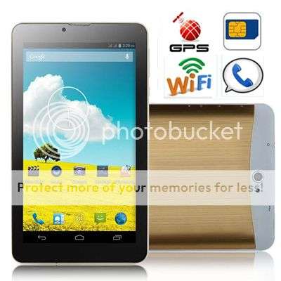 Newest version !!! 7 Inch ANDROID 4.2 Tablet - Call Function - 3G - WIFI - Bluetooth - GPS ~ GOLD