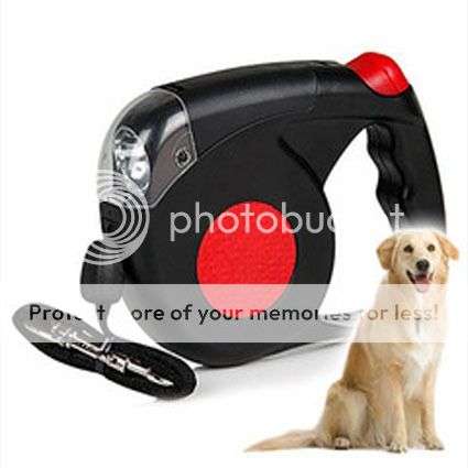 *LOCAL STOCK* New Strong Automatic Retractable Pet Dog Leash With Flashlight & Safety Reflectors