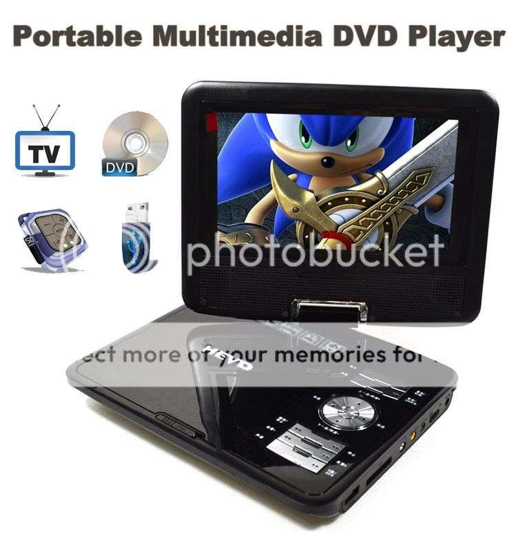 NEW!!! PORTABLE DVD PLAYER WITH TV TUNER / GAME PLAYER / SD CARD READER / MP3