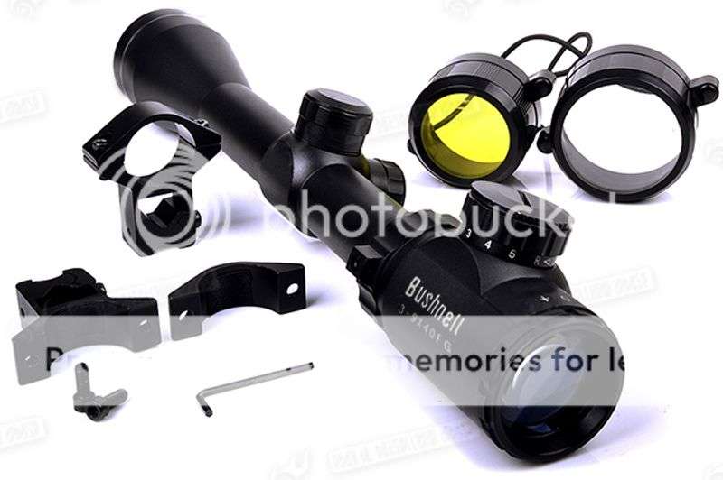 BUSHNELL DUSK & DAWN 3-9 X 40EG SNIPER | AIRSOFT & RIFLE SCOPE