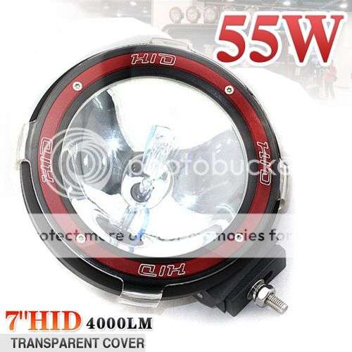 *LOCAL STOCK* 1PC 7INCH 55W HID XENON WORK DRIVING LIGHT SPOT LIGHT 4WD SUV