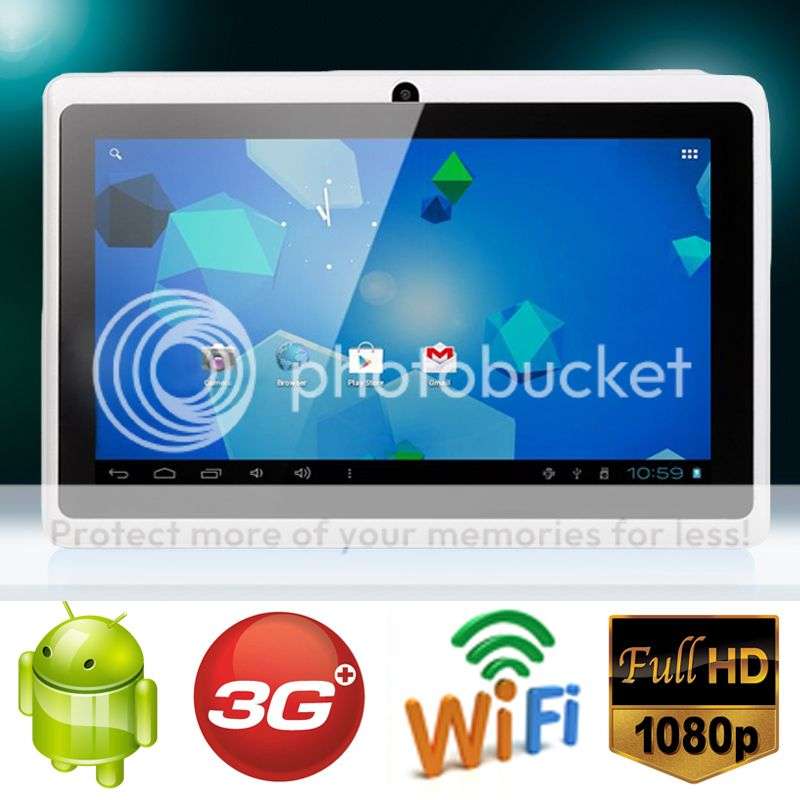 *LOCAL STOCK*WHITE* 7 Inch Android 4.0 Tablet PC-3G-WIFI-Capacitive