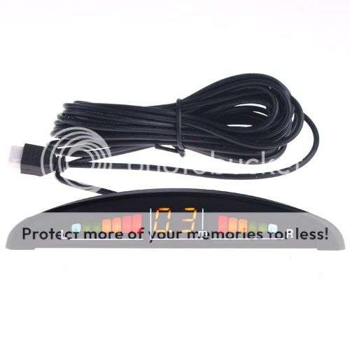Car Parking Sensor Assistant with 4  Sensors plus LED monitor